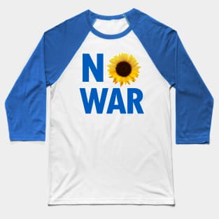 Ukraine Sunflower No War Baseball T-Shirt